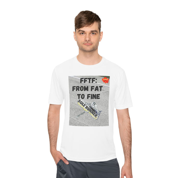 FFTF: From Fat To Fine- Whimsical Moisture Wicking Unisex T-Shirt For Runners