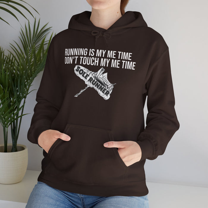 Running Is My Me Time. Don't Touch My Me Time: Unisex Heavy Blend™ Hooded Sweatshirt