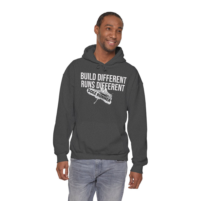 Built Different. Runs Different: Unisex Heavy Blend™ Hooded Sweatshirt