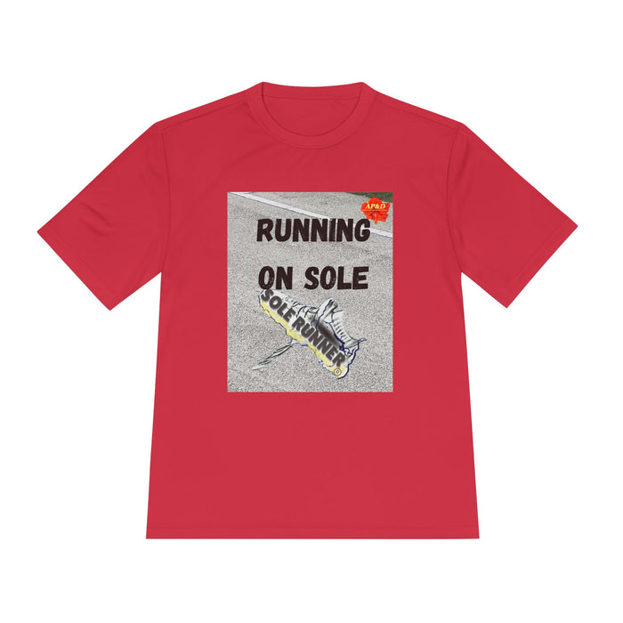 Running On Sole-Whimsical Moisture Wicking Unisex T-Shirt.