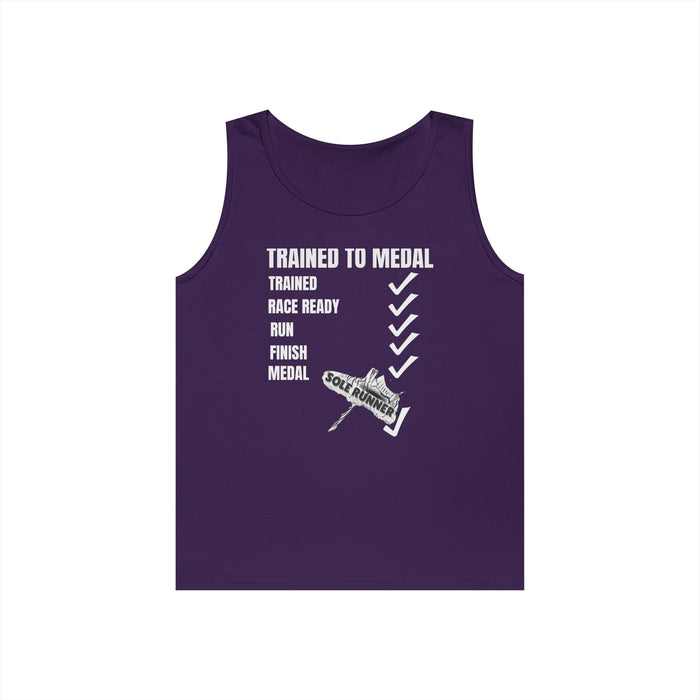 Trained To Medal: Unisex Heavy Cotton Tank Top