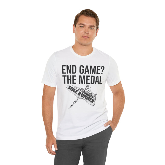 End Game? The Medal: Unisex Jersey Short Sleeve Tee