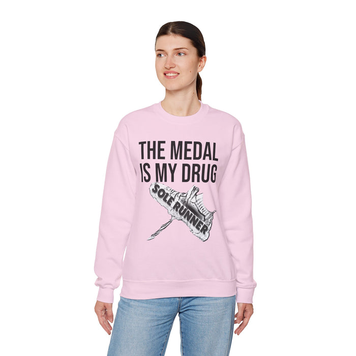 The Medal Is My Drug: Unisex Heavy Blend™ Crewneck Sweatshirt