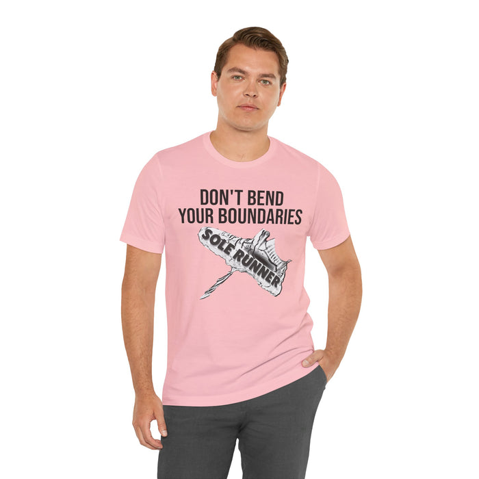 Don't Bend Your Boundaries: Unisex Jersey Short Sleeve Tee
