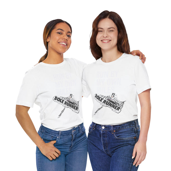 Run By My Own Rules-Sole Runner®: Unisex Jersey Short Sleeve Tee