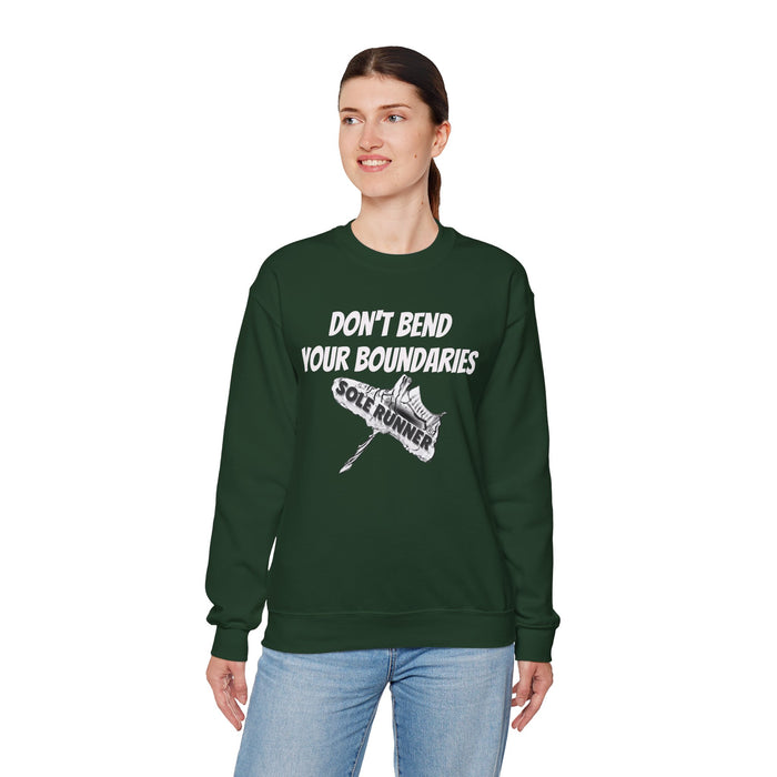 Don't Bend Your Boundaries: Unisex Heavy Blend™ Crewneck Sweatshirt