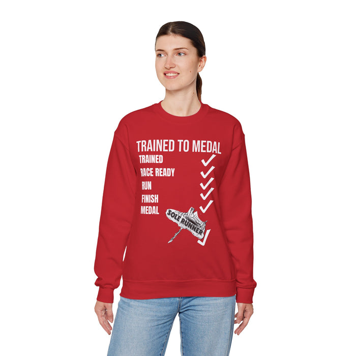 Trained To Medal: Unisex Heavy Blend™ Crewneck Sweatshirt