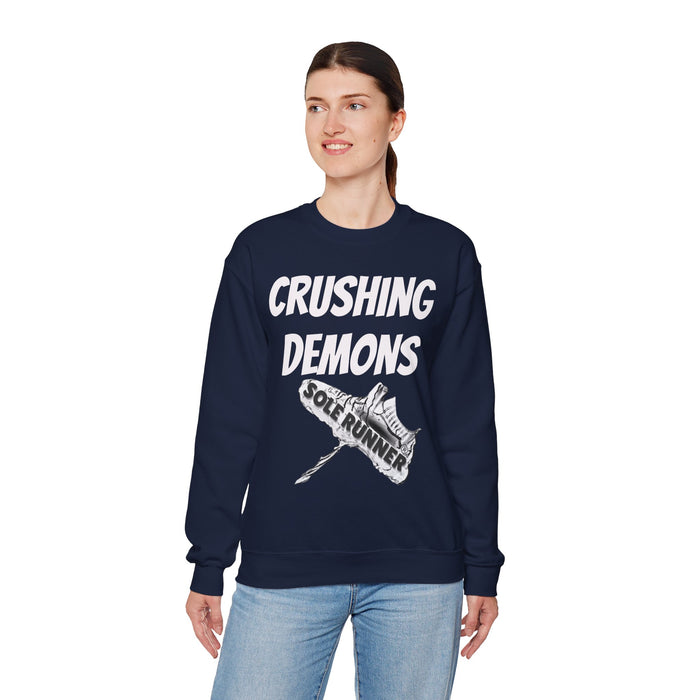Crushing Demons: Unisex Heavy Blend™ Crewneck Sweatshirt