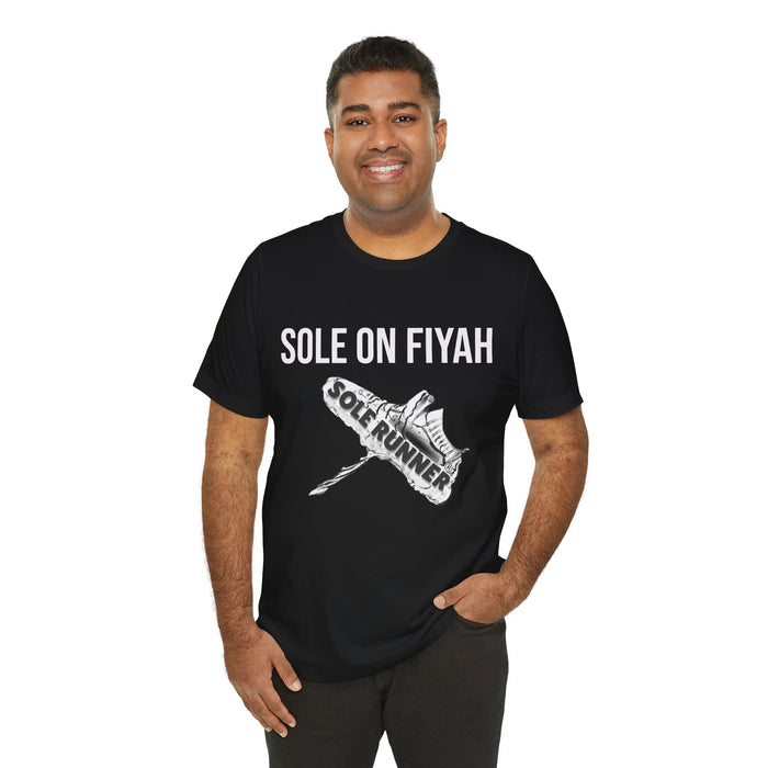 Sole On Fiyah: Unisex Jersey Short Sleeve Tee