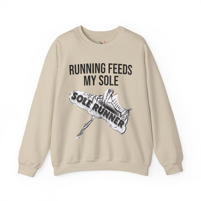 Running Feeds My Sole: Unisex Heavy Blend™ Crewneck Sweatshirt