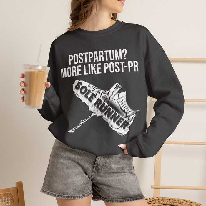 Postpartum? More Like Post-PR: Unisex Heavy Blend™ Crewneck Sweatshirt