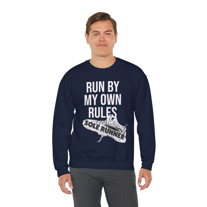 Run By My Own Rules: Unisex Heavy Blend™ Crewneck Sweatshirt