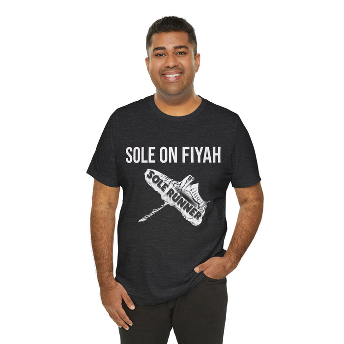 Sole On Fiyah: Unisex Jersey Short Sleeve Tee