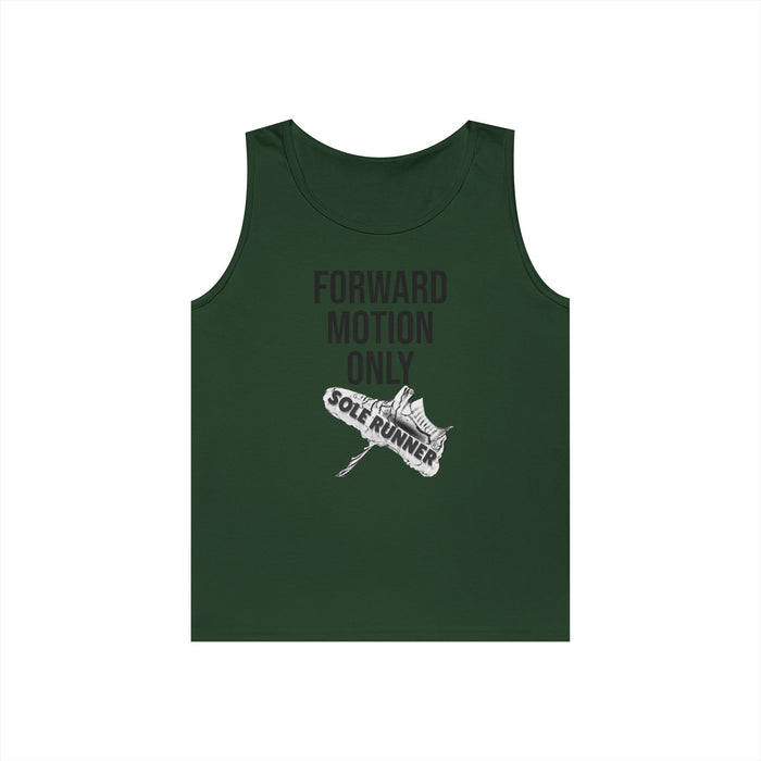 Forward Motion Only: Unisex Heavy Cotton Tank Top