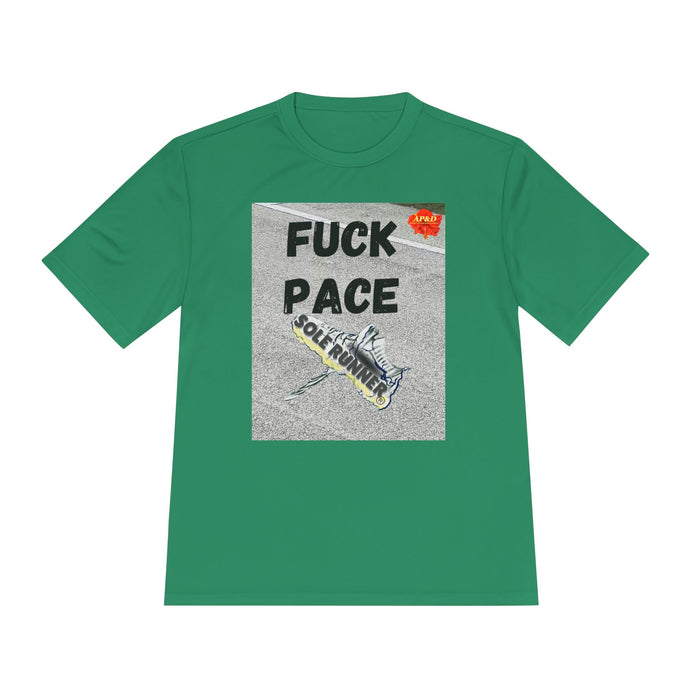 Fuck Pace-Whimsical Moisture Wicking Unisex T-Shirt For Runners