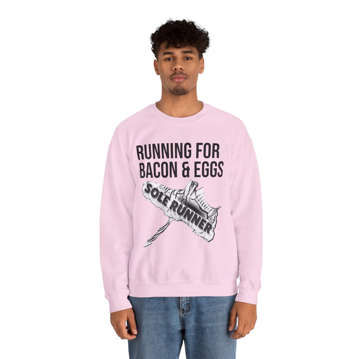 Running For Bacon & Eggs: Unisex Heavy Blend™ Crewneck Sweatshirt