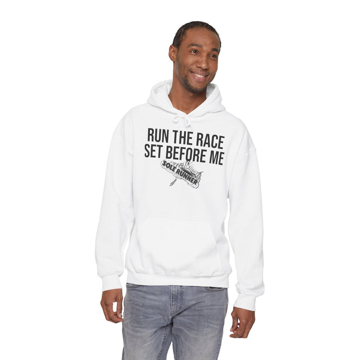 Run The Race Set Before Me: Unisex Heavy Blend™ Hooded Sweatshirt