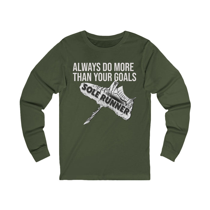 Always Do More Than Your Goal: Unisex Jersey Long Sleeve Tee