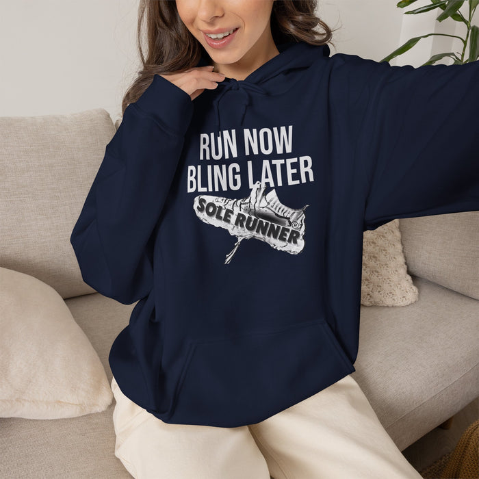 Run Now Bling Later: Unisex Heavy Blend™ Hooded Sweatshirt