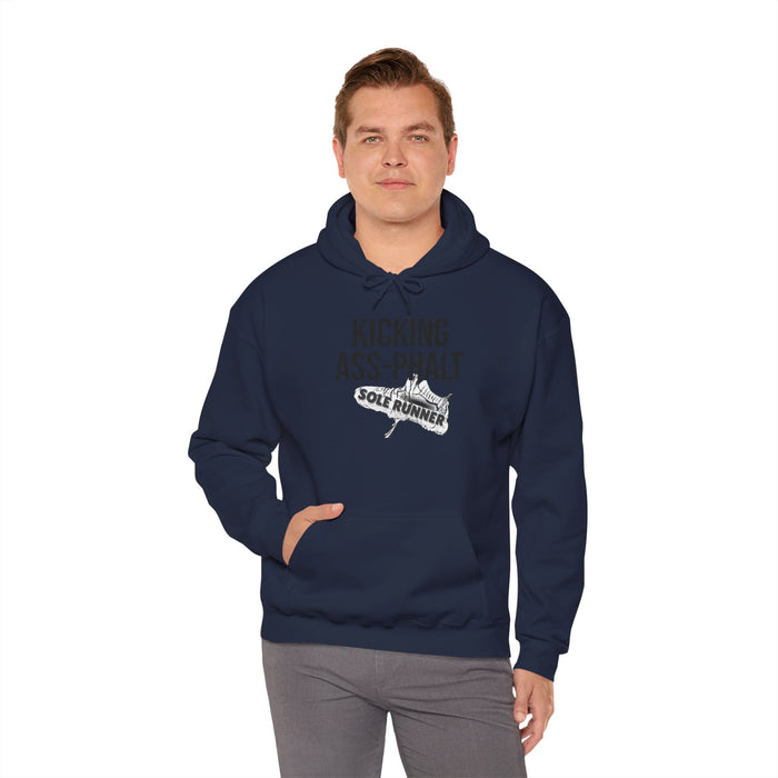 Kicking Ass-Phalt: Unisex Heavy Blend™ Hooded Sweatshirt