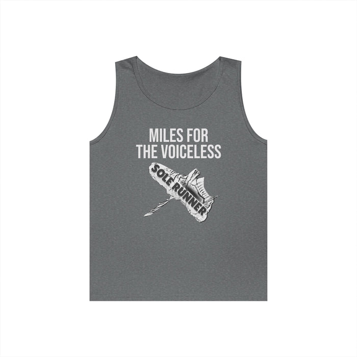 Miles For the Voiceless: Unisex Heavy Cotton Tank Top