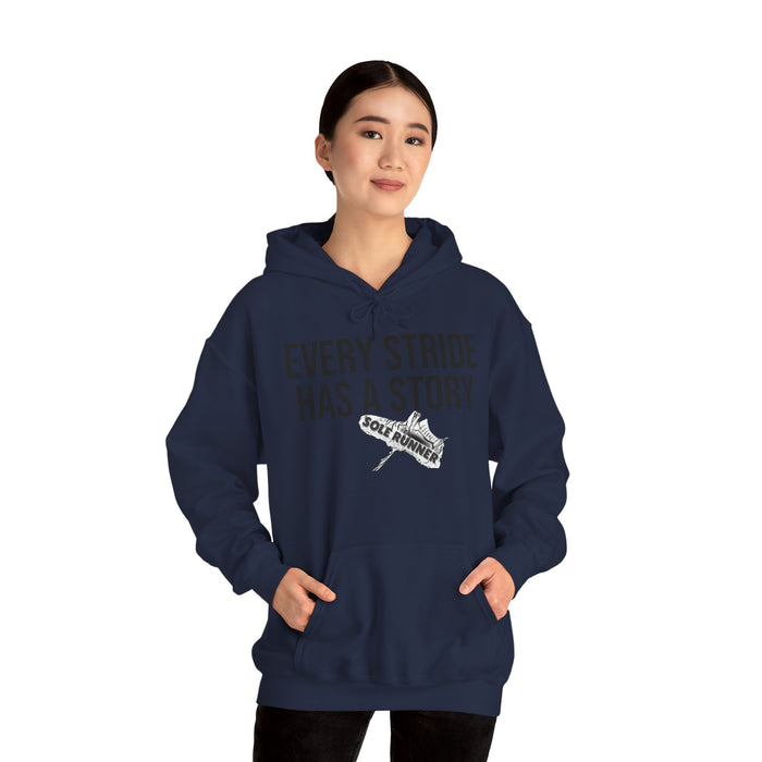 Every Stride Has A Story: Unisex Heavy Blend™ Hooded Sweatshirt