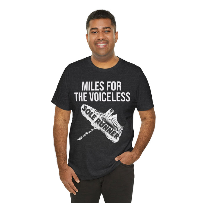 Miles For The Voiceless: Unisex Jersey Short Sleeve Tee