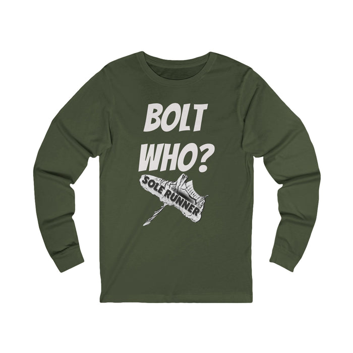 Bolt Who?: Unisex Jersey Long Sleeve Tee
