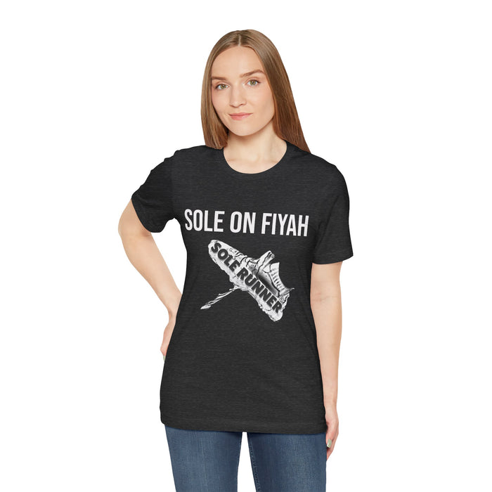 Sole On Fiyah: Unisex Jersey Short Sleeve Tee