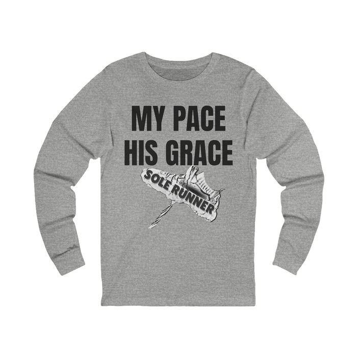 MY PACE. HIS GRACE: Unisex Jersey Long Sleeve Tee