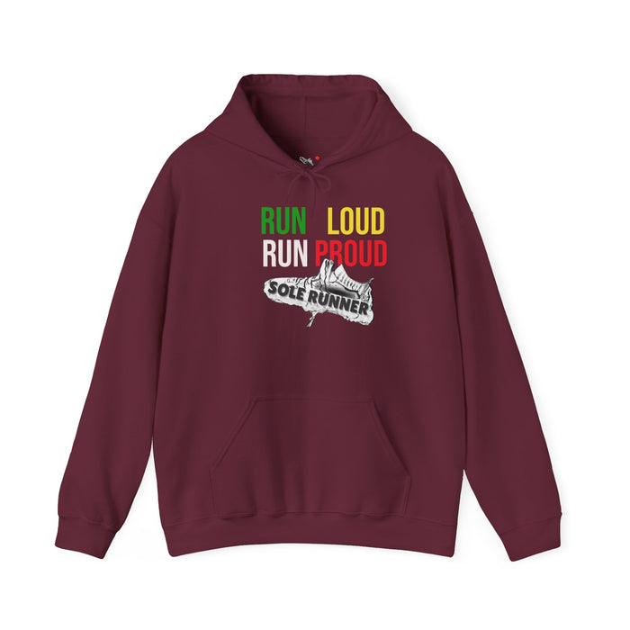 Run Loud Run Proud: Unisex Heavy Blend Hooded Sweatshirt