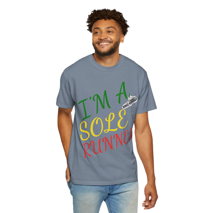 I'm Sole Runner®-Rasta Colors: Unisex Garment-Dyed T-shirt