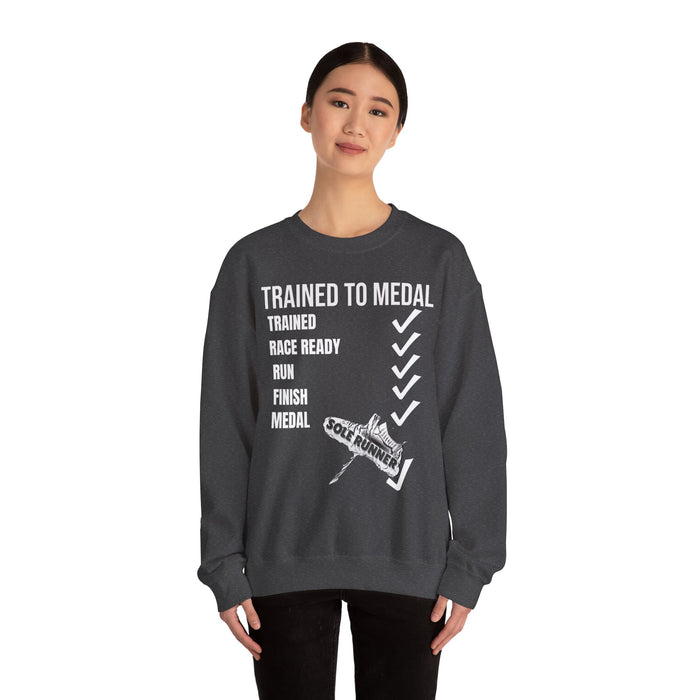 Trained To Medal: Unisex Heavy Blend™ Crewneck Sweatshirt