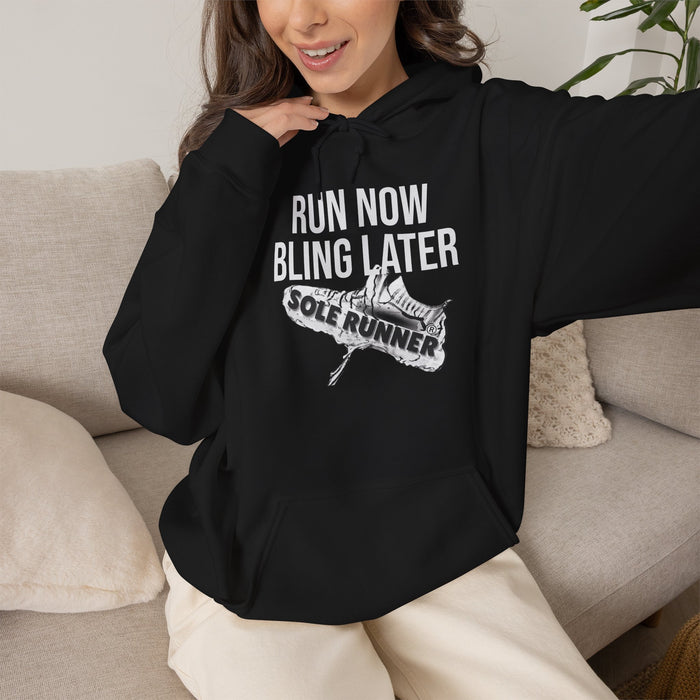 Run Now Bling Later: Unisex Heavy Blend™ Hooded Sweatshirt