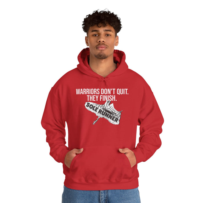Warriors Don't Quit. They Finish.: Unisex Heavy Blend™ Hooded Sweatshirt