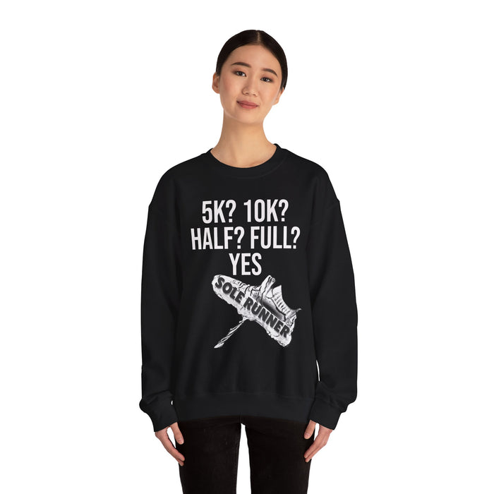 5k? 10k? Half? Full? Yes: Unisex Heavy Blend™ Crewneck Sweatshirt