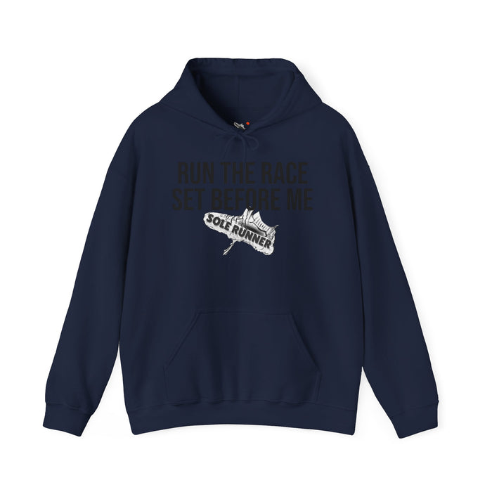 Run The Race Set Before Me: Unisex Heavy Blend™ Hooded Sweatshirt