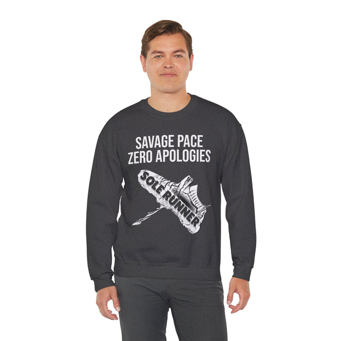 Savage Pace Zero Apologies: Unisex Heavy Blend™ Crewneck Sweatshirt