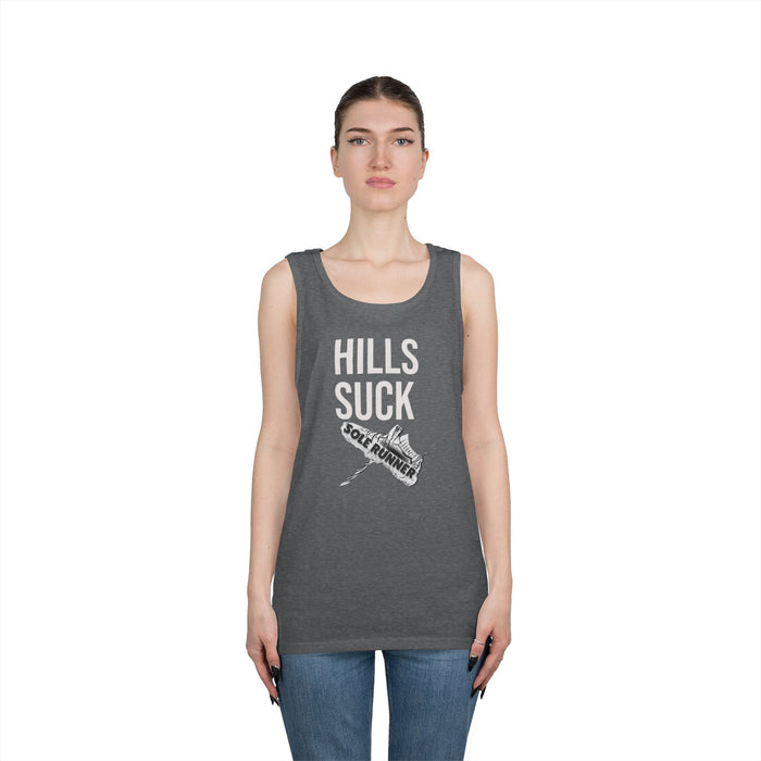 Hills Suck: Unisex Heavy Cotton Tank Top
