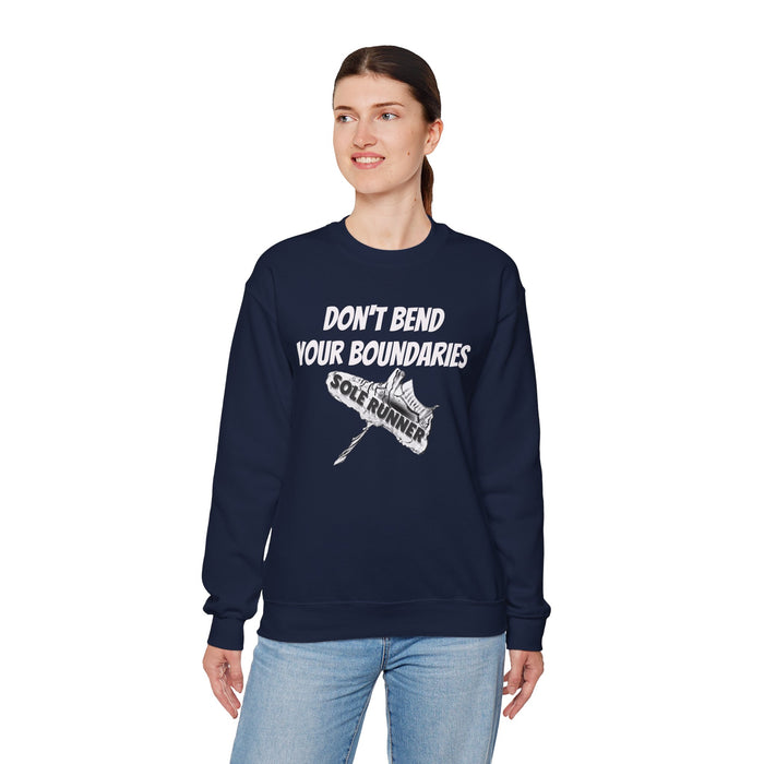 Don't Bend Your Boundaries: Unisex Heavy Blend™ Crewneck Sweatshirt