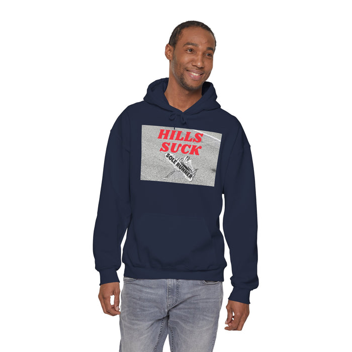 Hills Suck: Unisex Heavy Blend™ Hooded Sweatshirt