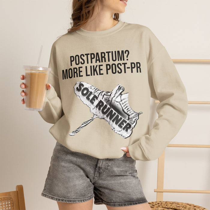 Postpartum? More Like Post-PR: Unisex Heavy Blend™ Crewneck Sweatshirt