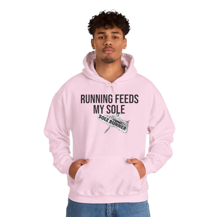 Running Feeds My Sole: Unisex Heavy Blend™ Hooded Sweatshirt