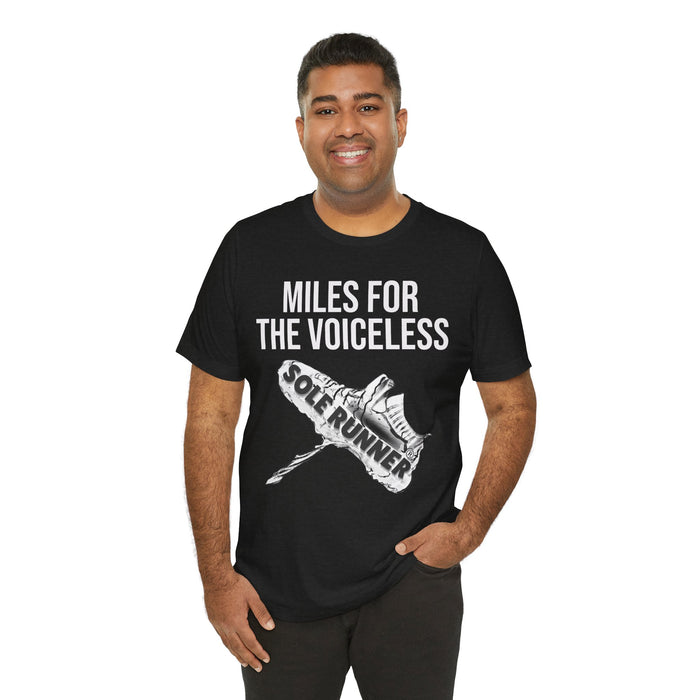 Miles For The Voiceless: Unisex Jersey Short Sleeve Tee