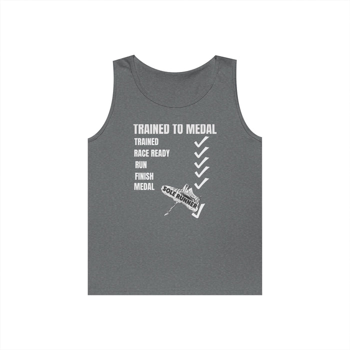 Trained To Medal: Unisex Heavy Cotton Tank Top