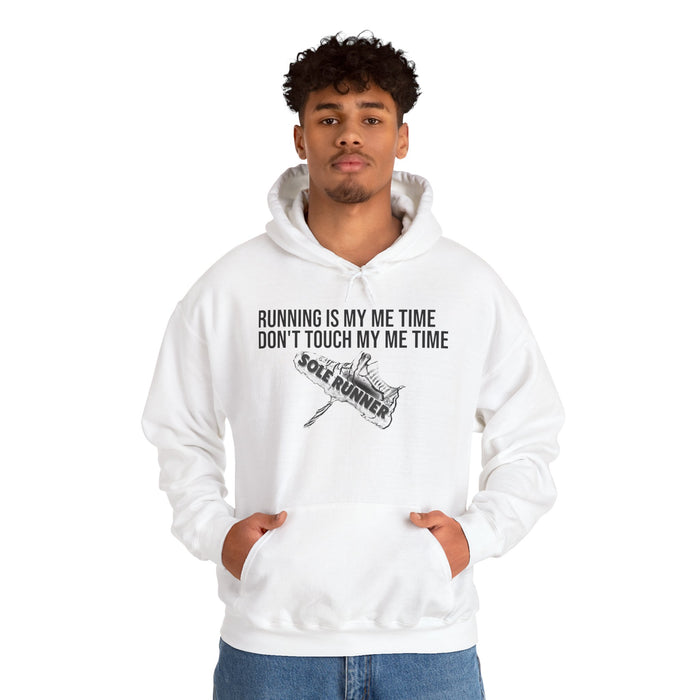 Running Is My Me Time. Don't Touch My Me Time: Unisex Heavy Blend™ Hooded Sweatshirt