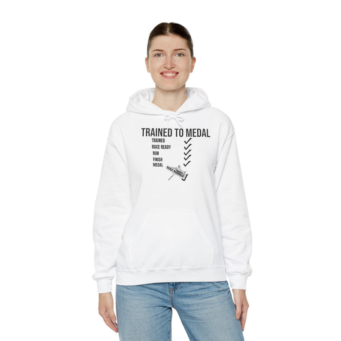 Trained To Medal: Unisex Heavy Blend™ Hooded Sweatshirt