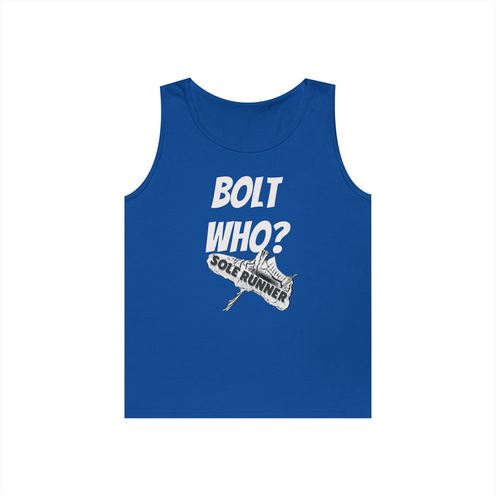 Bolt Who?: Unisex Heavy Cotton Tank Top