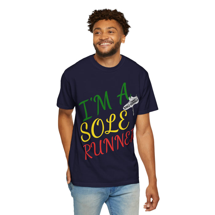 I'm Sole Runner®-Rasta Colors: Unisex Garment-Dyed T-shirt