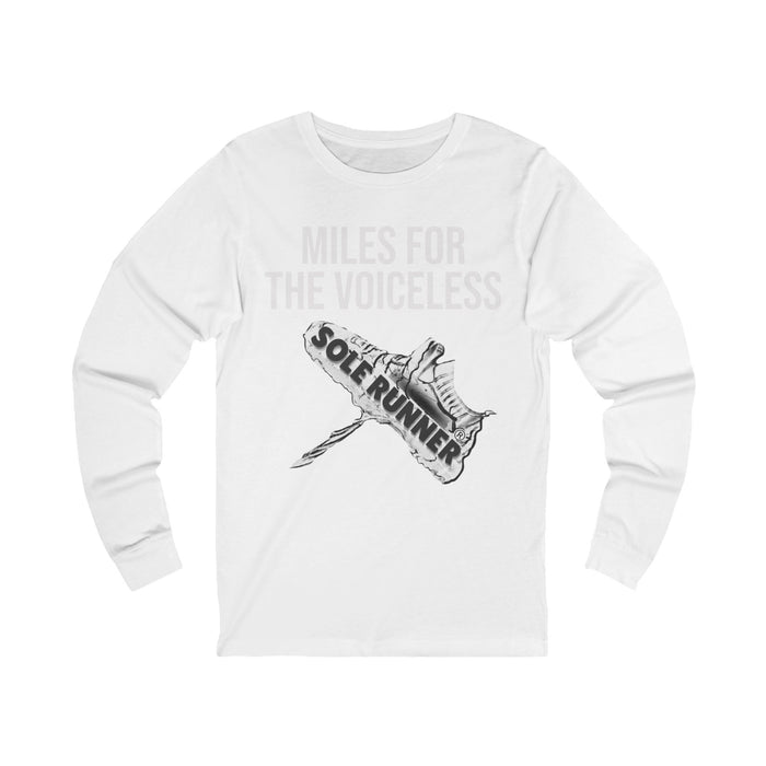 Miles For The Voiceless: Unisex Jersey Long Sleeve Tee
